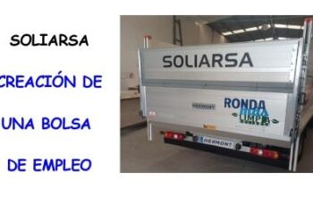 Soliarsa publica una oferta de empleo para crear una bolsa de trabajo de peón de viaria