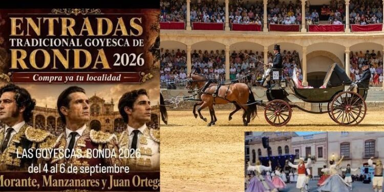 Vuelta al ruedo para tres grandes citas de la Feria de Ronda: La Exhibición de Enganches, las Galas Folclóricas y la Tradicional Corrida Goyesca